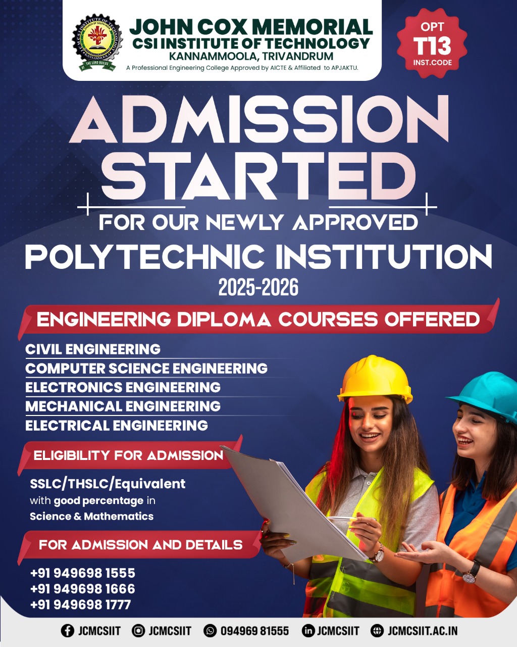 Newly Approved Polytechnic Admission 2025
